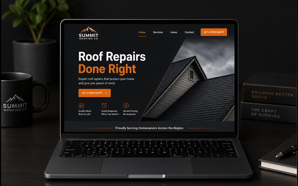 Summit Roofing Co. website design by SiteCrew